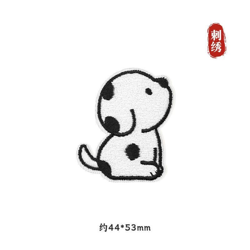 Self-adhesive, no-sew cartoon fabric patch