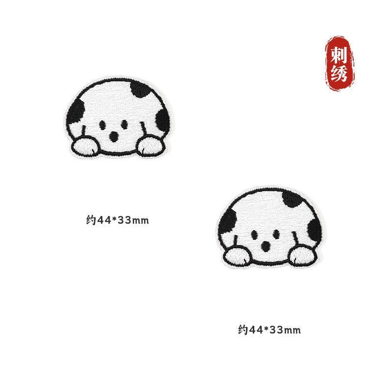 Self-adhesive, no-sew cartoon fabric patch