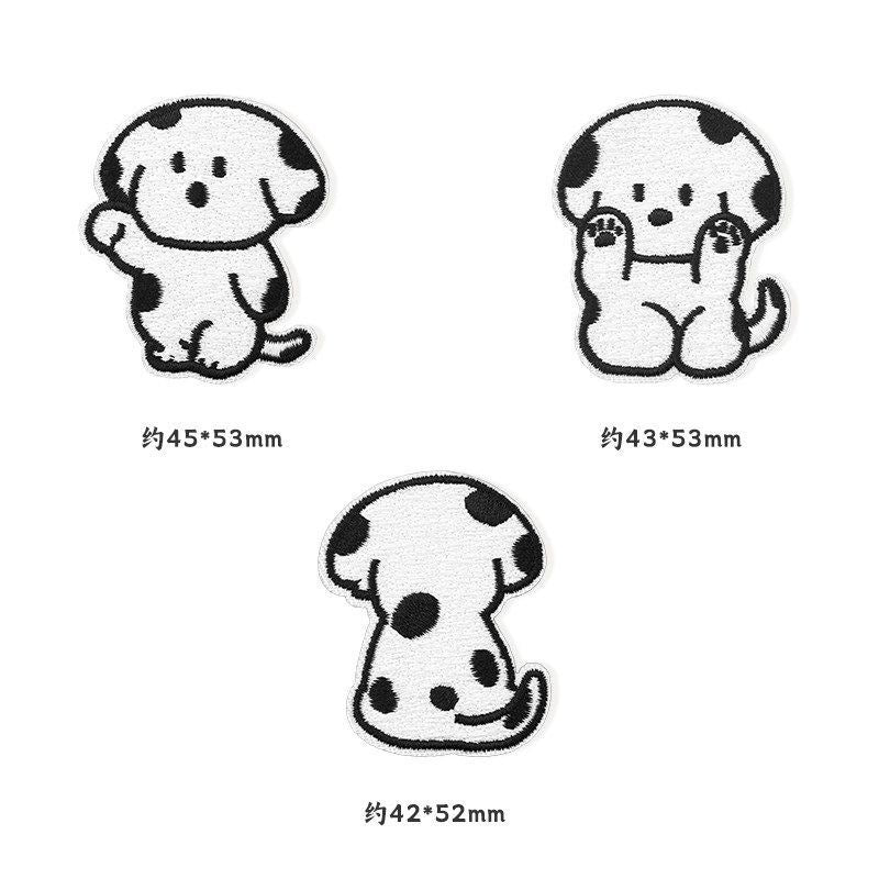 Self-adhesive, no-sew cartoon fabric patch