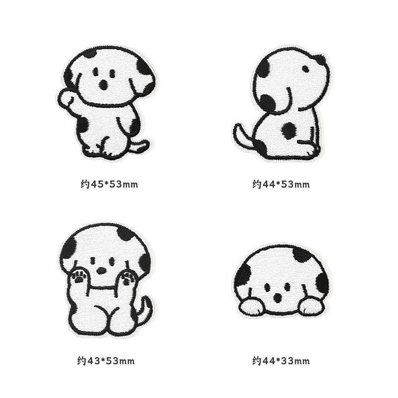 Self-adhesive, no-sew cartoon fabric patch