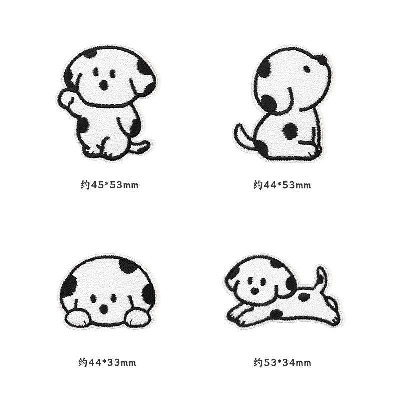 Self-adhesive, no-sew cartoon fabric patch