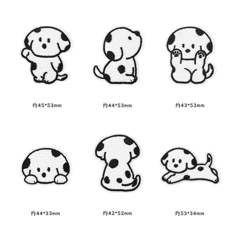 Self-adhesive, no-sew cartoon fabric patch