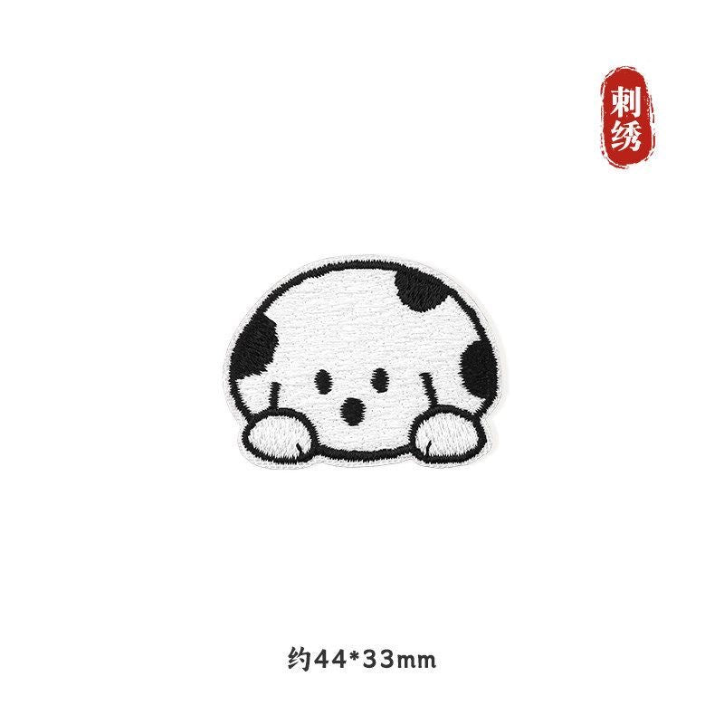 Self-adhesive, no-sew cartoon fabric patch