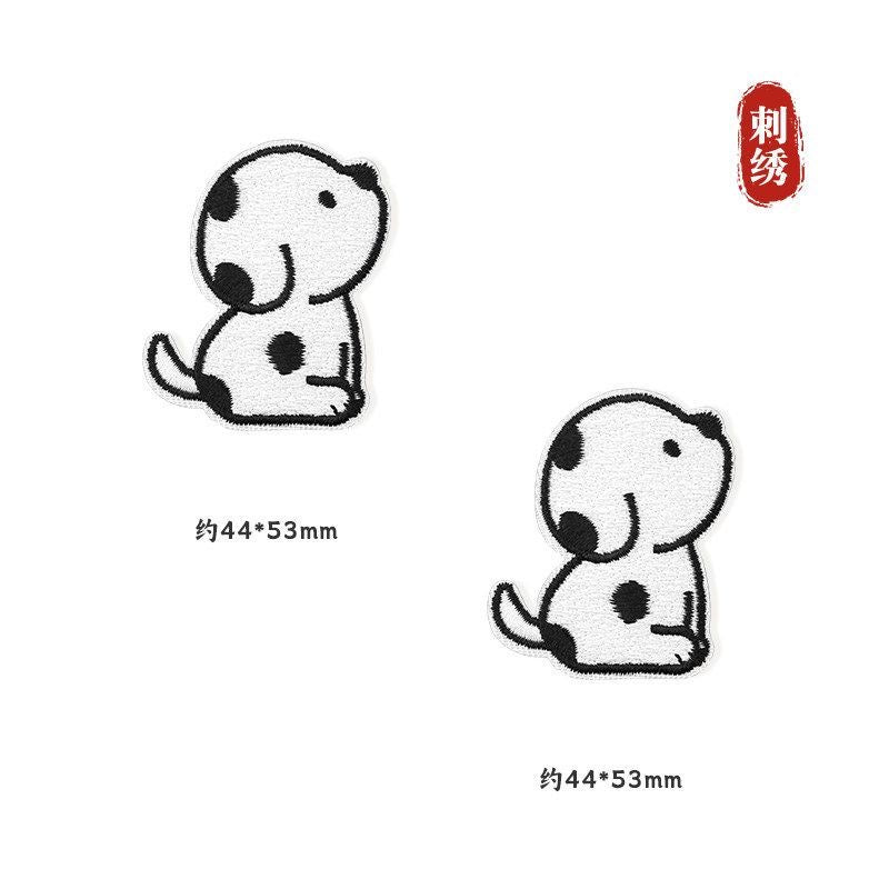 Self-adhesive, no-sew cartoon fabric patch