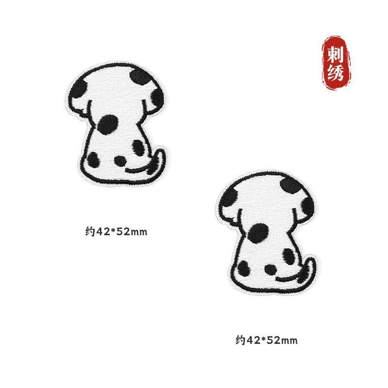 Self-adhesive, no-sew cartoon fabric patch