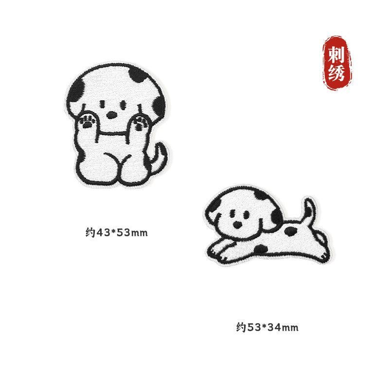 Self-adhesive, no-sew cartoon fabric patch