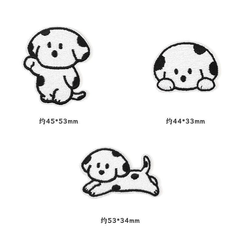 Self-adhesive, no-sew cartoon fabric patch