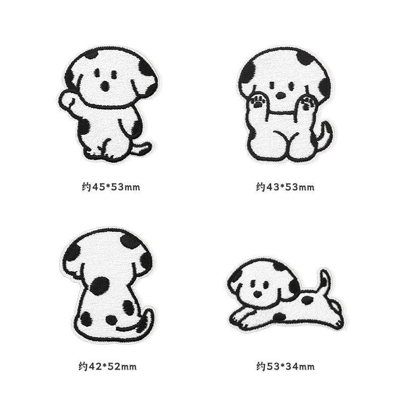 Self-adhesive, no-sew cartoon fabric patch